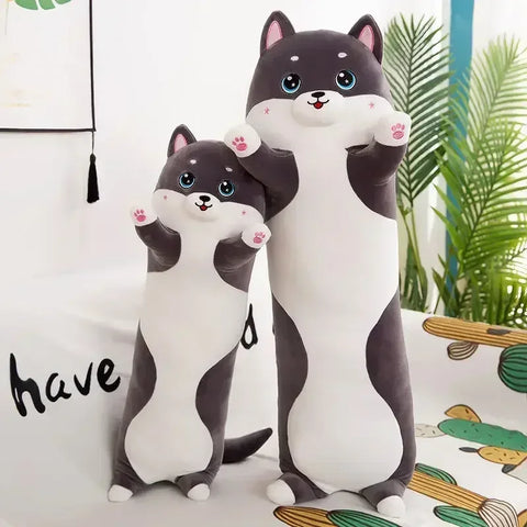 Lovely Husky Side Sleeping Body Pillow 50-130cm Bed Sofa Home Decorative Long Pillow Classmate Friend Birthday Present Cute Gift