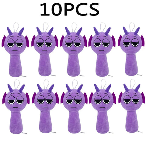 10PCS Sprunki Plush Incredibox Game Plush Kawaii Stuffed Pillow Soft Dolls Collection Room Decoration Christmas Gift Toy forKids