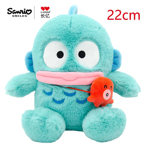 100% Genuine Sanrio Hangyodon Cartoon Plush Toy Hanton Plush Dolls Throw Pillow Birthday Gift Kids Friends Halloween Decoration
