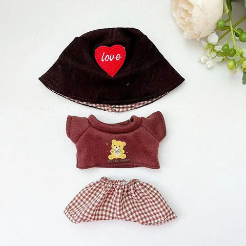 For 17cm 3.0 Ropa Labubu V1 V2 V3 outfit clothes Time to chill doll clothes for labubu II Doll cute clothes