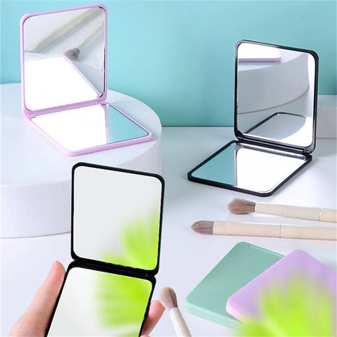 Foldable Makeup Mirror Portable Double-Sided Mirror Student Dormitory Desktop Small Gift Wholesale