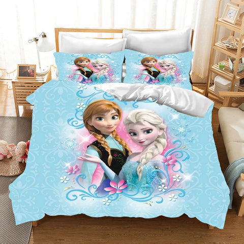 Frozen  3D Children'S Bedding Set Duvet Cover Set kingTwin Size Bedding Sets Universal, Suitable For Children And Adults