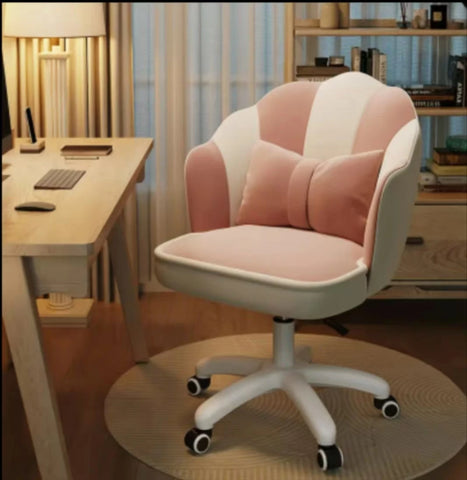 Office Chair Cute Petal Desk Chair, Modern Fabric Home Butterfly Chairs Height Adjustable Chair Makeup Chairs Computer Chairs