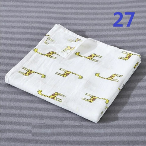 29 Designs Super Soft Cotton Muslin Baby Swaddle Blanket Skin-friendly Newborn Swaddle Wrap Baby Bedding Sheet Swaddle Blanket