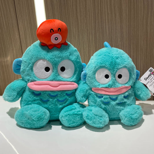 100% Genuine Sanrio Hangyodon Cartoon Plush Toy Hanton Plush Dolls Throw Pillow Birthday Gift Kids Friends Halloween Decoration