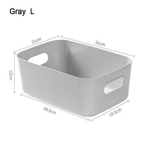 Desktop Storage Box Sundry Storage Student Snack Plastic Cosmetic Storage Box Household Kitchen Sorting Box Makeup Box