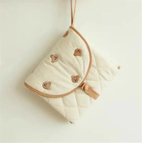 Versatile Foldable Diaper Changing Mat Waterproof Cartoon Animal Nappy Pad Portable Diaper Changing Cushion for Babies