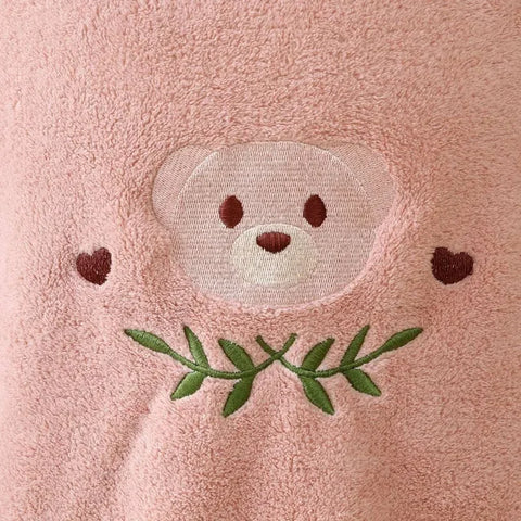 Baby Bathrobe Hooded Towel Soft Coral Velvet Child Bath Towel Cloak Cute Warm Towel Blanket Toddler Sleeping Swaddle Wrap