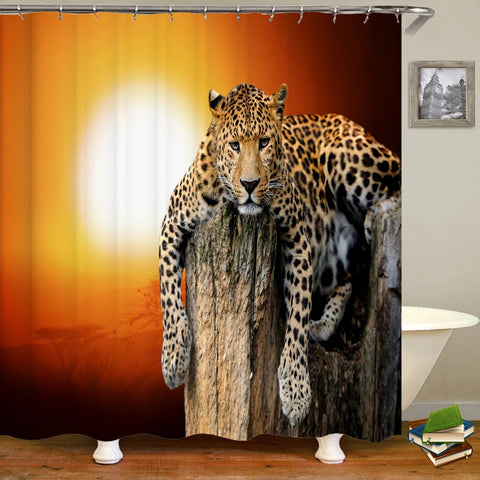 Funny Shower Curtains Bathroom Curtain With Hooks Decor Waterproof Cat Dog 3d Bath 180*180cm Creative Personality Shower Curtain