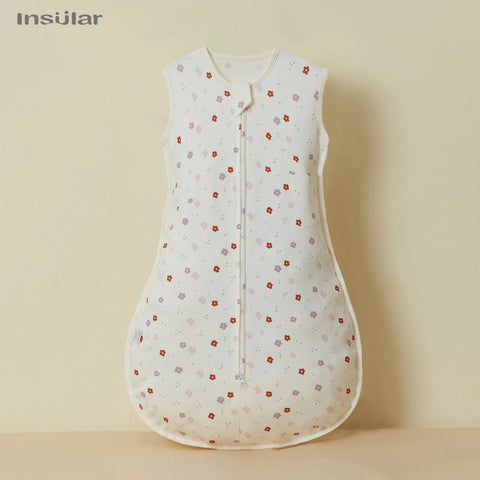 Insular Baby Sleep Sack Sleepping Bag Unisex Sleeveless 100% Cotton Wearable Bedding Blanket Suit Summer Soft For Baby Toddler