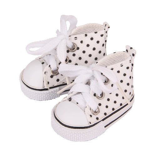 14'' Fashion Cute 5 cm Canvas 13 Colors Doll Shoes Snekers For 1/6 BJD Dolls Russian DIY Handmade Toys Shoes For Nancy Lesly