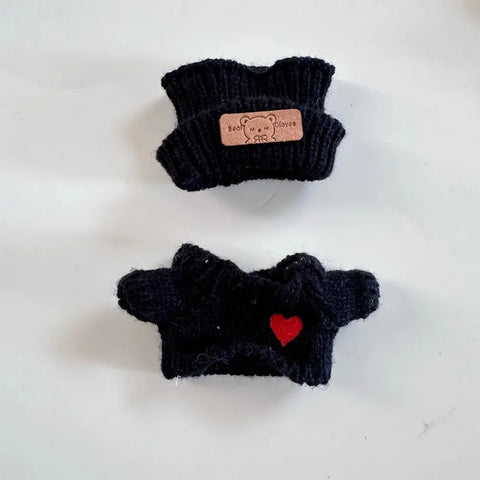 For 15-17cm V1v2 Labubu Clothes Outfit Sitting Clothes Cute Sweater Hat Outfit Accessories Fashion Dolls Accessories No Dolls