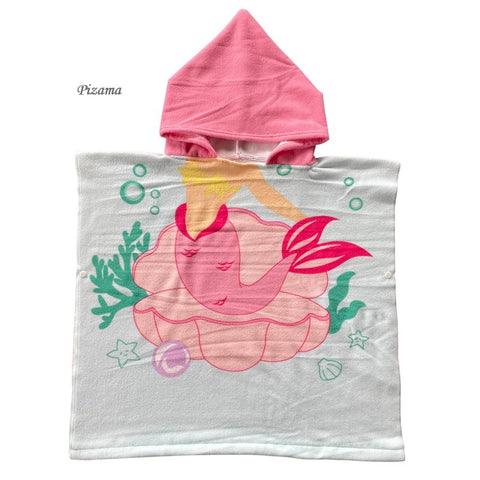 Baby Bath Towel Christmas Towel Baby Gifts For Newborn Muselina Bebe Beach Towels Blue Unicorn Hooded Sherpa For 0-12Years