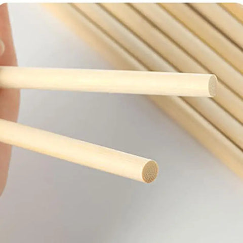 3-8mm Round Wooden Bamboo Sticks DIY Handmade Craft Making Small Wooden Stick Material For WoodworkingSupplies