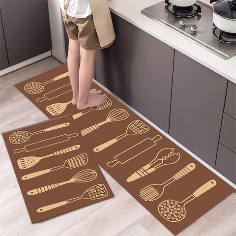 Kitchen Floor Mat Bedroom Living Room Long Bedside Area Rug Hallway Soft Washable Carpet Anti Slip Bathroom Entrance Doormat