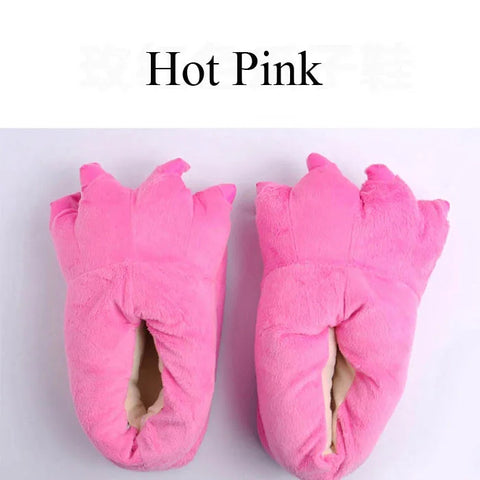 Autumn Winter Children Home Shoes Dinosaur Paw Shoes Cartoon Animal Cotton Baby Boy Girl Stitch Slippers Anime Pajamas Shoes