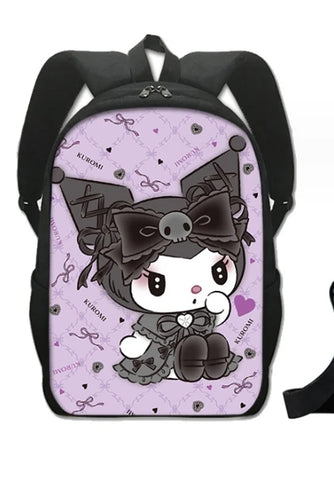 Sanrio Kuromi Backpack Sanrio Backpack Pencil Bag Student School Bag Primary and Middle kawaii Cartoon School Bag Mochila
