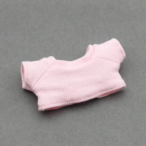 Mini Doll Clothes Outfit Accessories For 15-17cm Labubu V1 V2 V3Labubu Uniform Set Outfit Skirt and Sweater Sunglasses Clothing