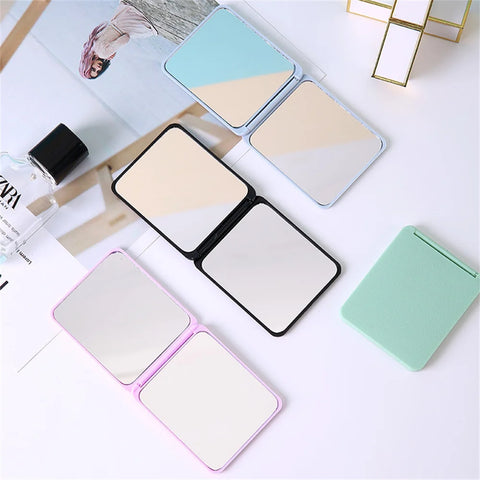 Foldable Makeup Mirror Portable Double-Sided Mirror Student Dormitory Desktop Small Gift Wholesale