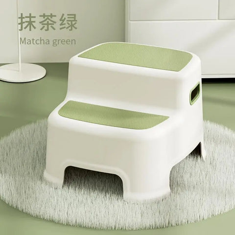 Children's Ottoman Baby Step Chair Stool Small Bench Hand Washing Step Children's Stool Non-Slip Footstool Stand Stool