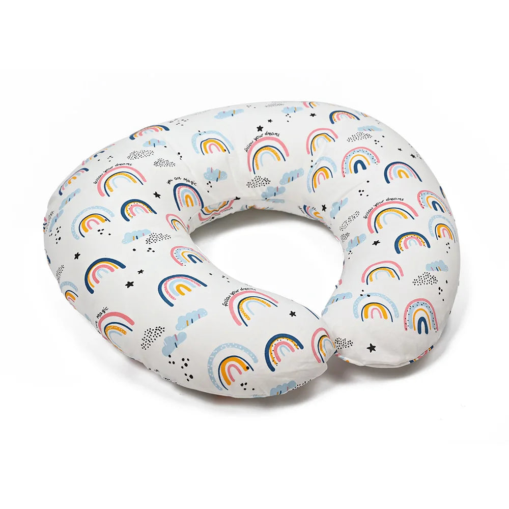 Newborn Breastfeeding Pillow Printed Cotton Comfortable U-Shaped Waist Supports Cushion Propping Baby and Pregnancy Pillows