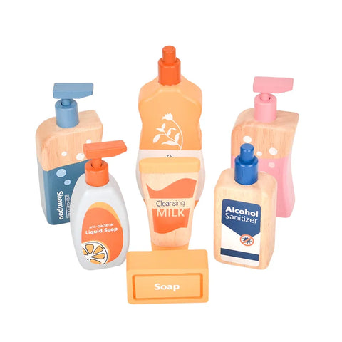 Children Pretend Play Wooden Milk Drink Set Kitchen Food Toys Montessori Learning Educational Kids Simulation Imitation Game