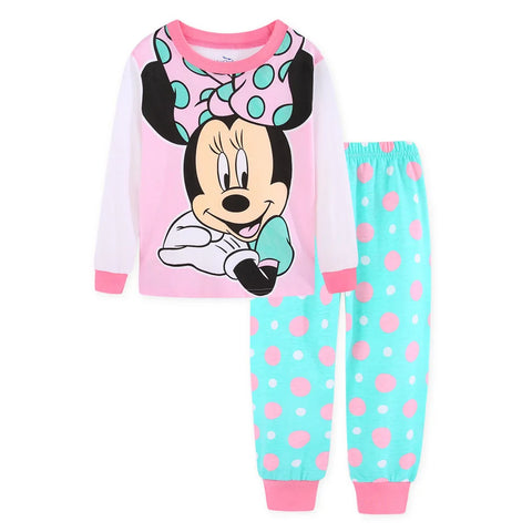 New Spring Autumn Children's Clothing Sets Mickey Cartoon Minnie girl boy Pajamas Kids Set Boys Sleepwear Baby Girls Pyjamas