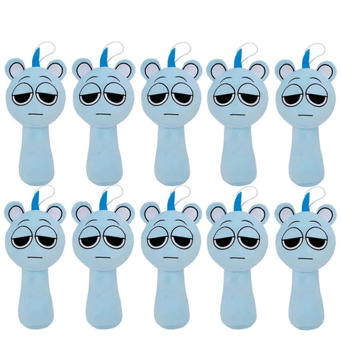 10PCS Sprunki Plush Incredibox Game Plush Kawaii Stuffed Pillow Soft Dolls Collection Room Decoration Christmas Gift Toy forKids