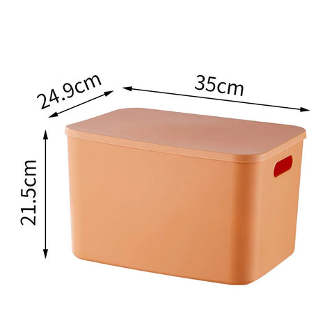 Plastic Storage Box Jewelry Lipstick Organizer Toy Underwear Stackable Baskets Colorful Desktop snacks Box Containers