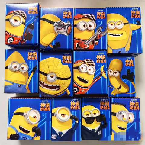 New Despicable Me 4 Minions Cute Action Figure Model Collectible Toy Room Decoration Kid Birthday Gifts