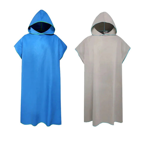 Microfiber Hooded Towel Men Women for Swim Beach Travel Quick Dry Changing Robe Cape Bath Towel Bathrobe Surf Poncho Sauna Play