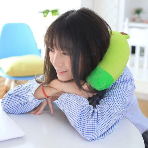 Cartoon 10 Colors Nursing Cushion Children U-Shaped Pillow Travel Pillows Neck Protection Flight Neck Pillow