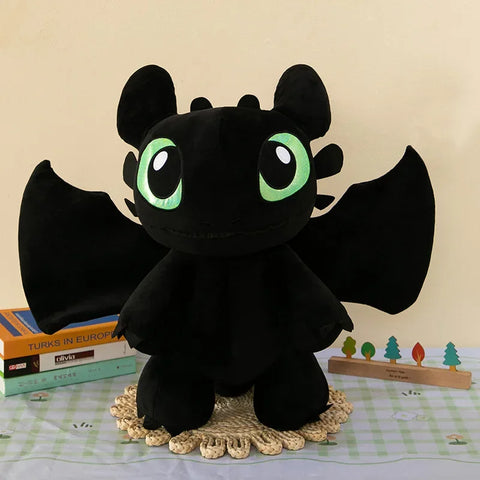 Toothless Dragon Plush Body Pillow Cute Cartoon Stuffed Cushion Soft Kawaii Decorative Body Pillow Sleeping Back Cushion Decor