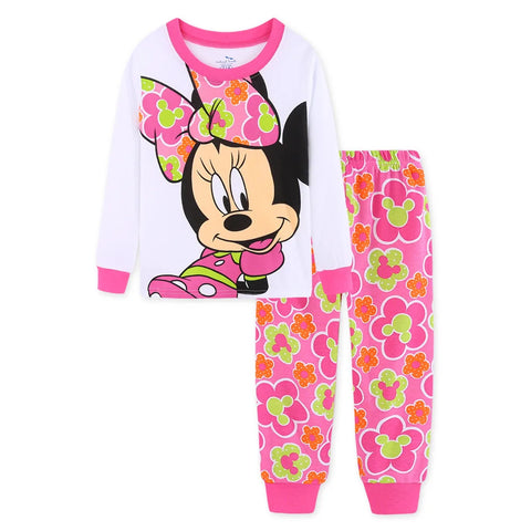 New Spring Autumn Children's Clothing Sets Mickey Cartoon Minnie girl boy Pajamas Kids Set Boys Sleepwear Baby Girls Pyjamas