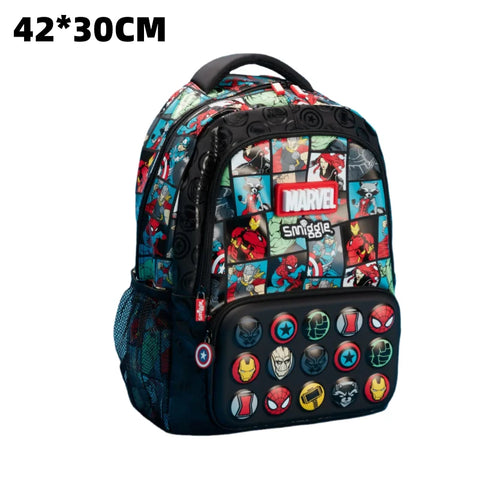 Smiggle Marvel Superhero Spider-Man Children Stationery School Bag Lunch Bag Lunch Box Pencil Box  Water Cup Student Gift