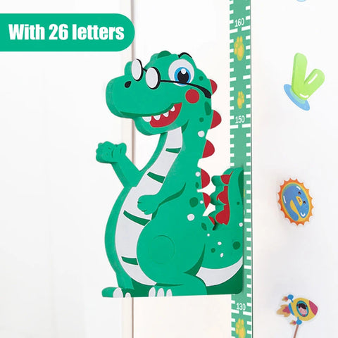 Removable 3d Three-dimensional Cartoon Height Stickers Self-adhesive Children's Magnetic Suction Baby Height Wall Stickers