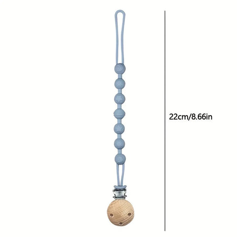 Baby Pacifier Clips Integrated silicone baby pacifier chain Teether Teething Toys Dummy Clip Holder Chain Clip Baby Gift