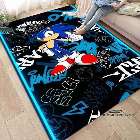 Anime Characters S-Sonic Carpet for Living Room Home Sofa Decoration,Children Game Large Decor Floor Mat Yoga Mat Large Carpet