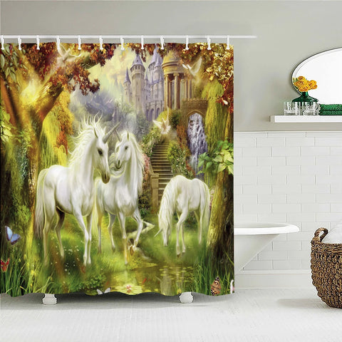 Funny Shower Curtains Bathroom Curtain With Hooks Decor Waterproof Cat Dog 3d Bath 180*180cm Creative Personality Shower Curtain