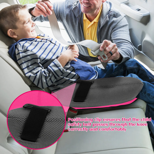 Car Inflatable Booster Seat PVC Universal Travel Portable Booster Cushion With Storage Bag For Kids Comfort and Safety Travel