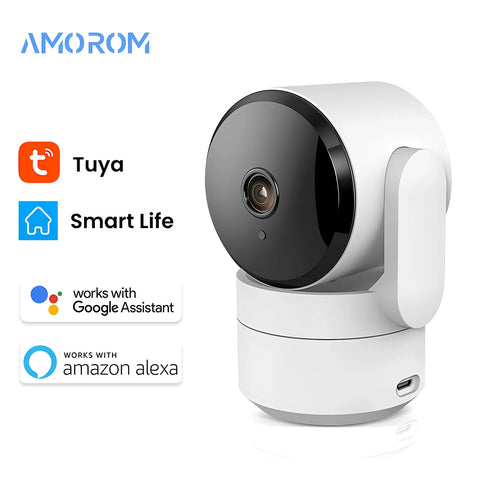Tuya 1080P Wifi Camera Indoor 360 PTZ Pet Baby Monitor IR Night Vision Ai Detect P2P Surveillance IP Cameras with Google Alexa