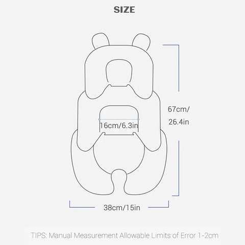 Four Seasons Baby Stroller Cushion Infant Car Seat Insert Stroller Pad General Thermal Mattress Mesh Breathable 2 Side Available
