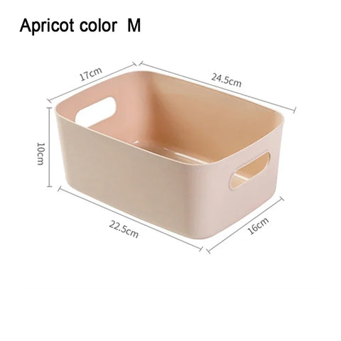 Desktop Storage Box Sundry Storage Student Snack Plastic Cosmetic Storage Box Household Kitchen Sorting Box Makeup Box