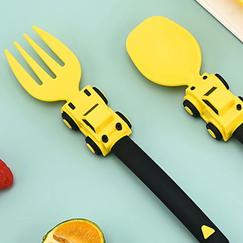 Mother Kids Things for Baby Complementary Feeding Utensils Children's Dishware Babies Cutlery Spoon Tableware Fork Stuff Solid