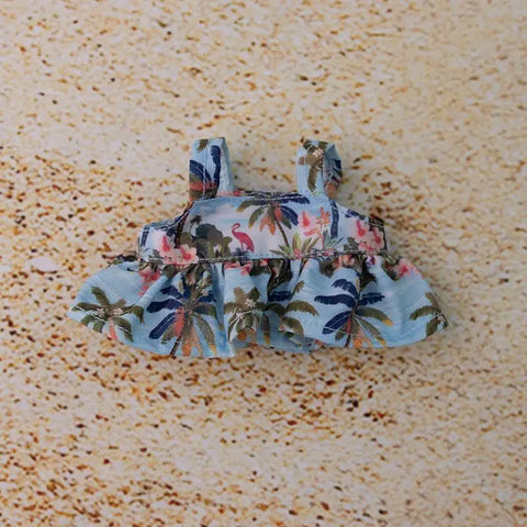 Hawaii Summer Beach Style Clothes For labubu 3.0 v1/v2/v3 clothes outfits For Ropa labubu Doll Clothes Accessories