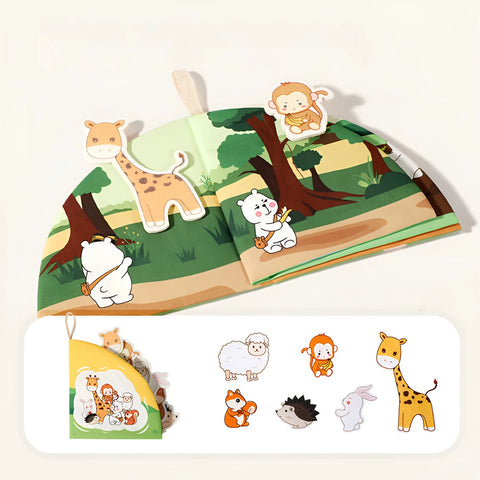 Children's tear book baby cloth book toy picture matching can tear paste repeatedly tear paste cloth art