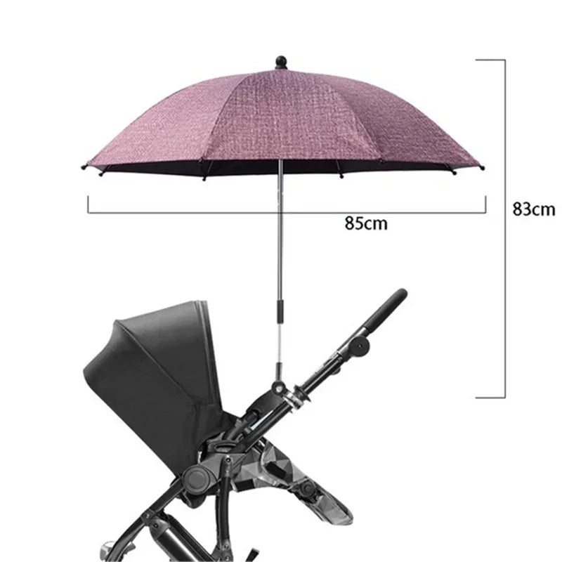 UV Protection Baby Stroller Umbrella With Clamp Universal Sunscree Rainproof Stroller Cover Umbrella  Baby Stroller Accessories