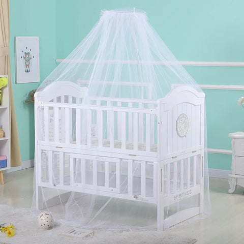 Summer Dome Mosquito Net Baby Bed Canopy Netting Stand Hanging Bed Net Support Crib Mosquito Curtain Fly Insect Protection Tent