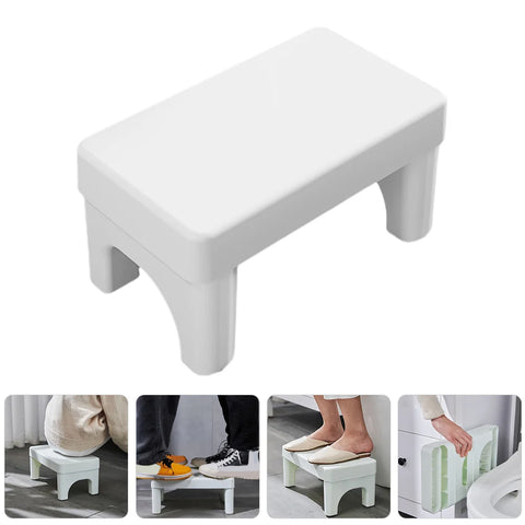 Squatting Toilet Stool Step Foldable Potty for Poo Adult White Foot Adults Child