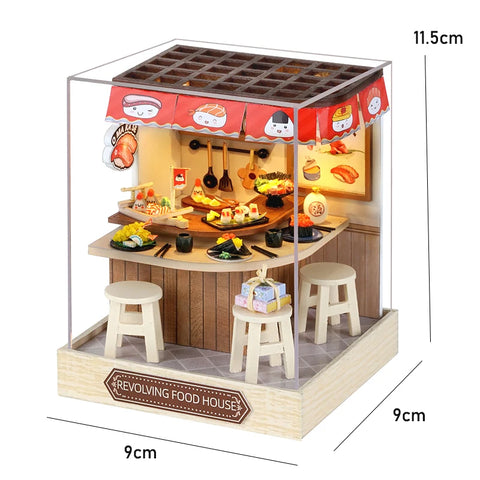 Doll House Handmade 3D Puzzle Making Building Model Kit Production And Assembly Room Toys Wooden Crafts DollHouse Birthday Gifts